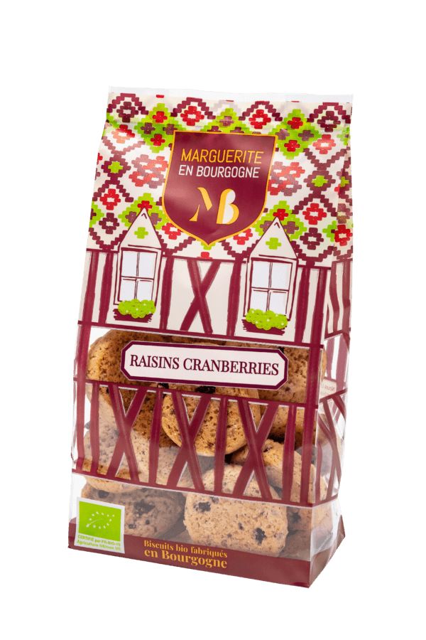 biscuits artisanaux bio raisins cranberries
