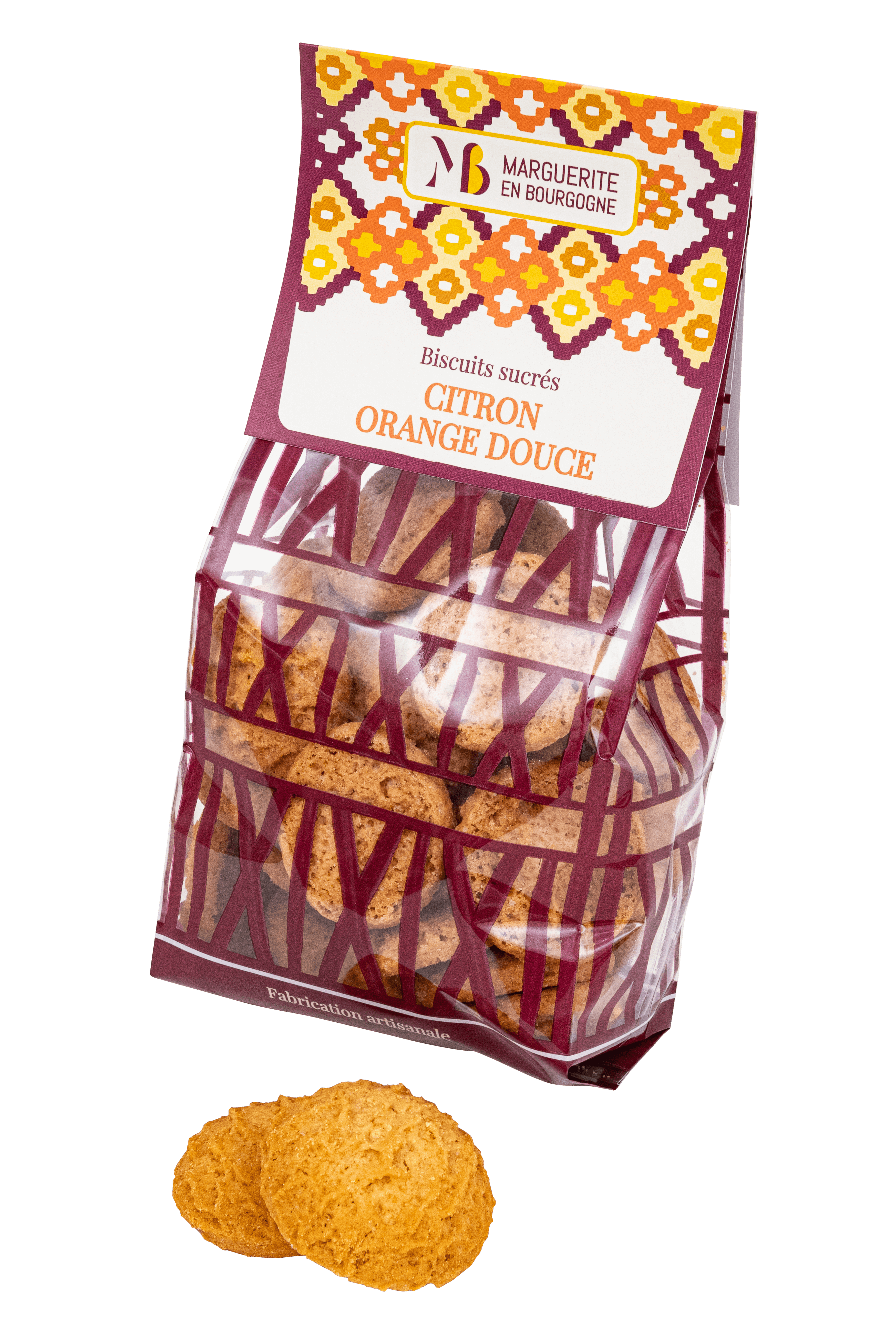 Biscuits artisanaux bio Citron Orange