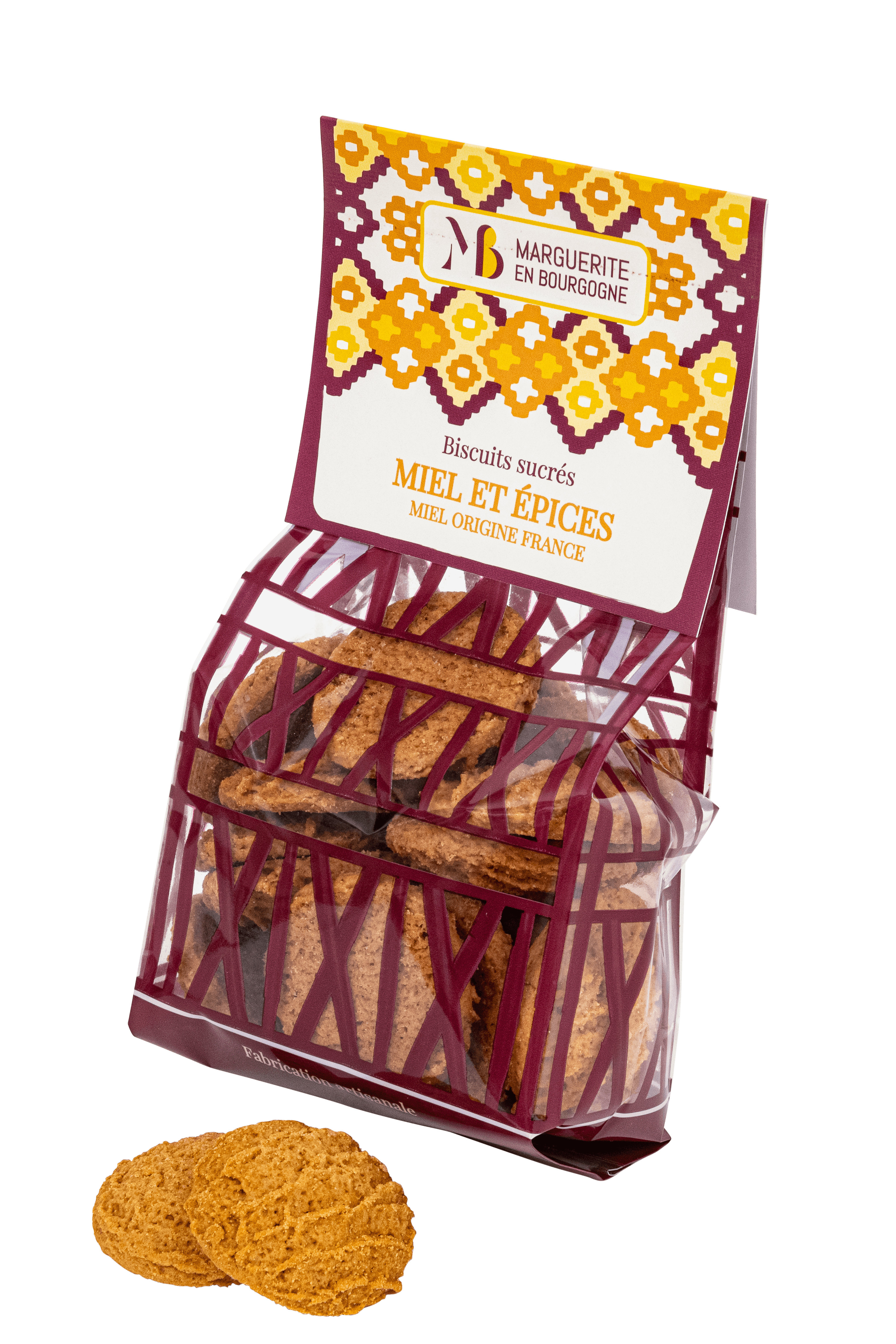 MEB Crackers origan sachet face Biscuit bio Miel Epices