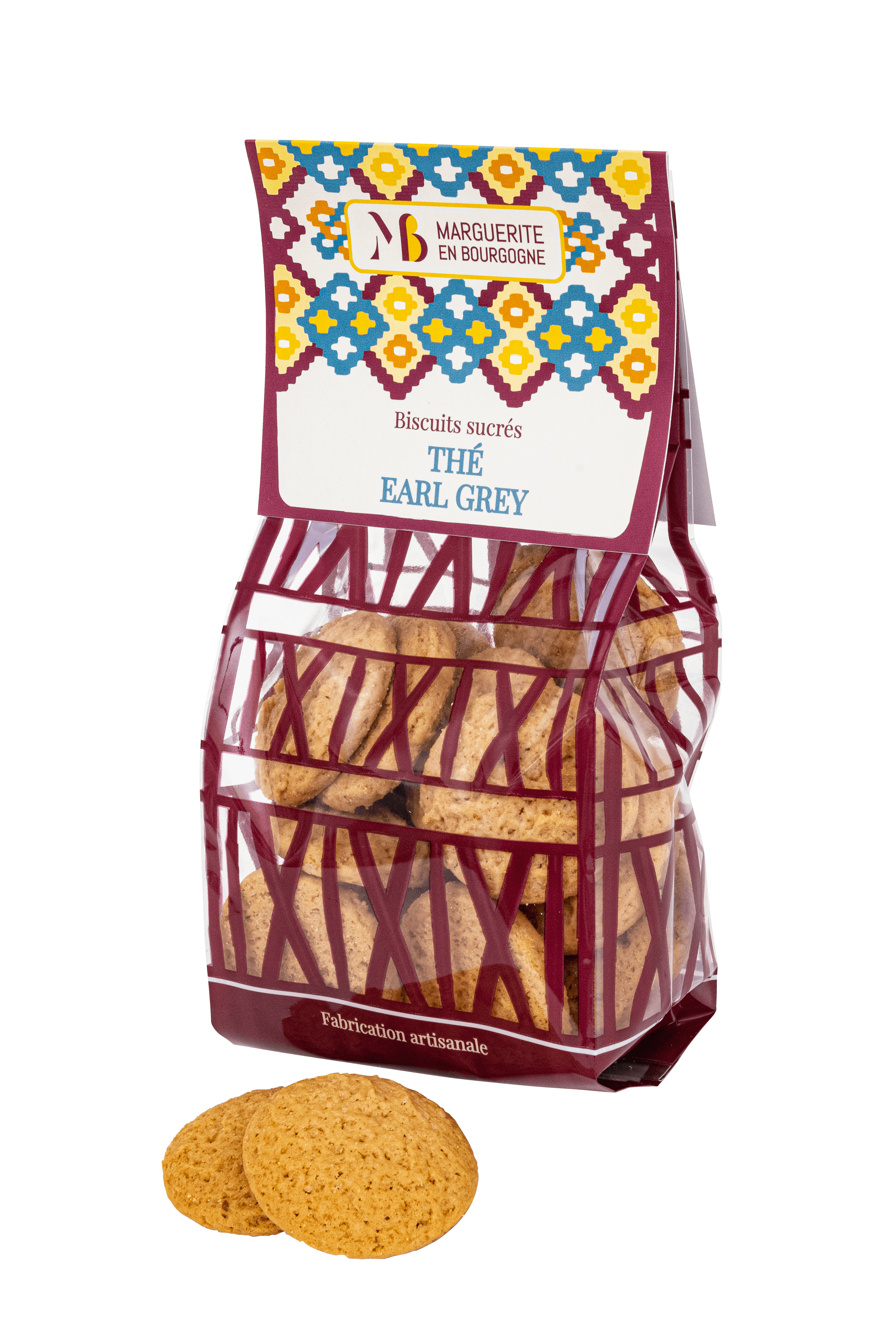 MEB Earl Grey sachet face Biscuits artisanaux bio Thé earl grey