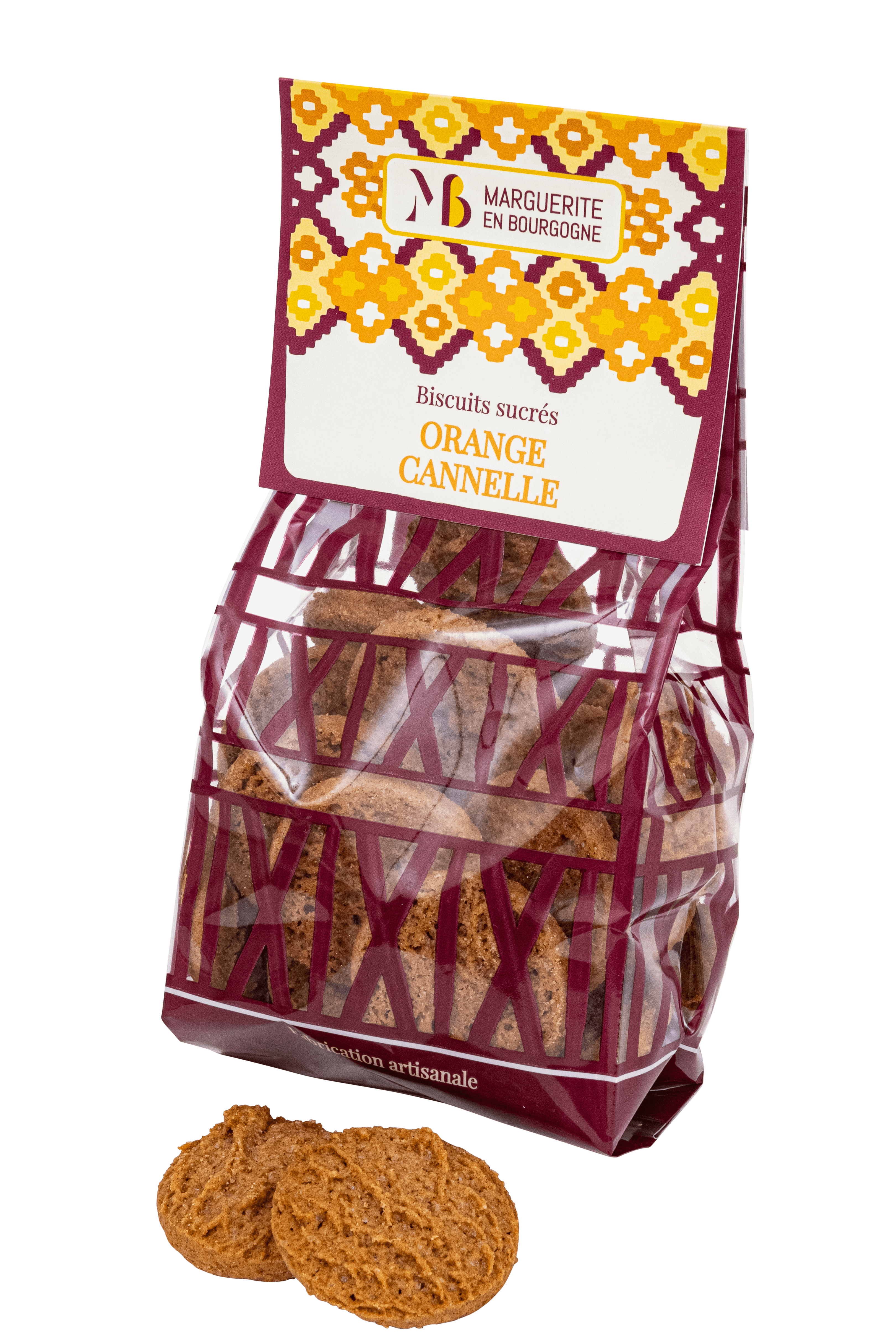 MEB Orange cannelle sachet face Biscuiterie bio Orange cannelle