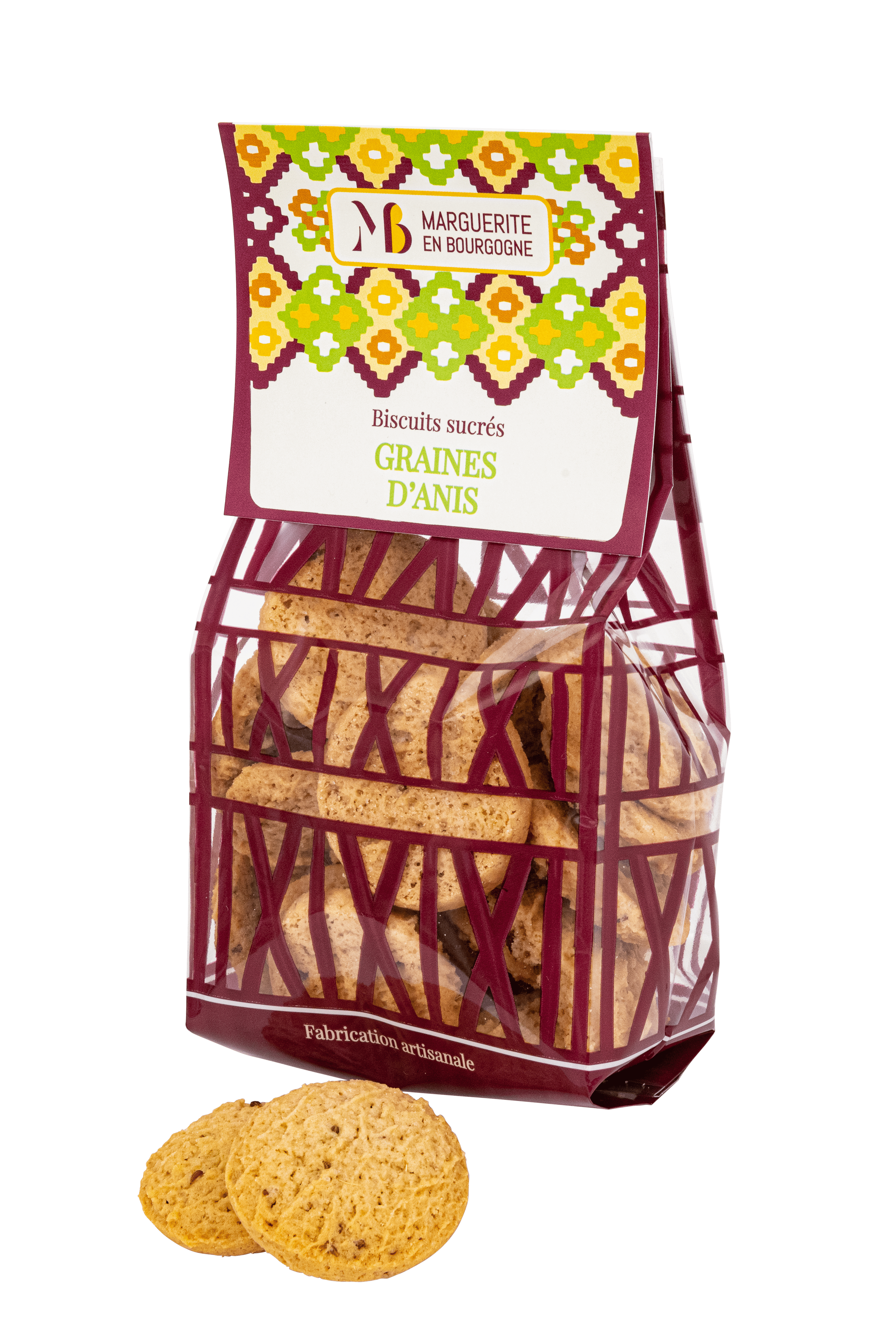 MEB Anis sachet face Biscuits artisanaux bio Noix de coco